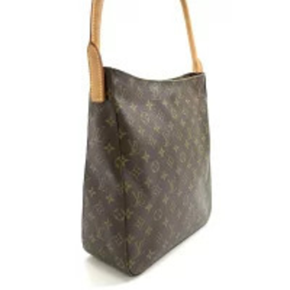 Louis Vuitton Bag Looping Monogram Handbag Hobo Brown